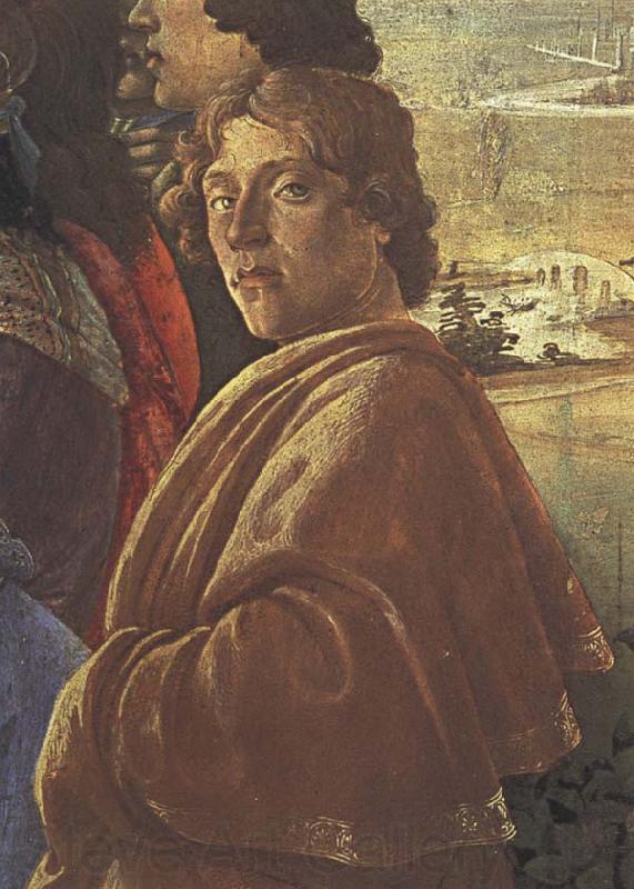 Sandro Botticelli Detail from the Adoraton of the Magi Spain oil painting art